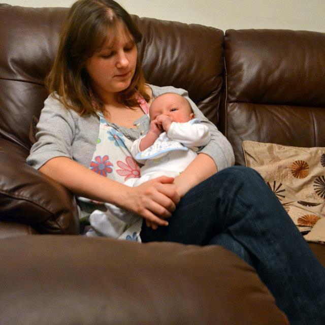 A picture of me with my baby in 2012