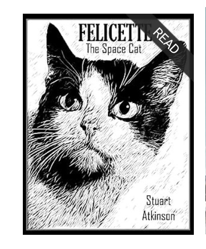 Felicette The Space Cat by Stuart Atkinson book cover 