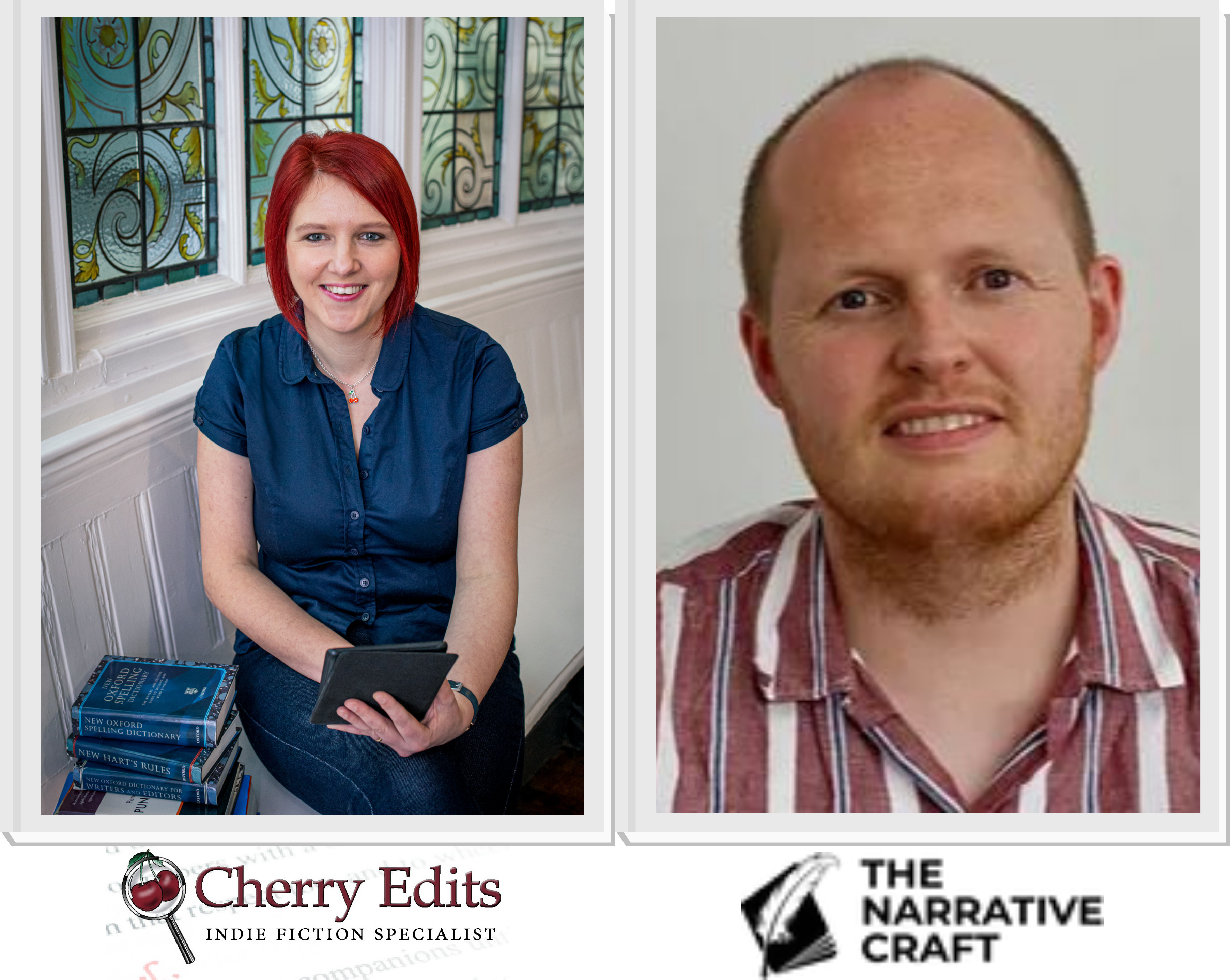 Claire Cronshaw of Cherry Edits and Andy Hodges of The Narrative Craft
