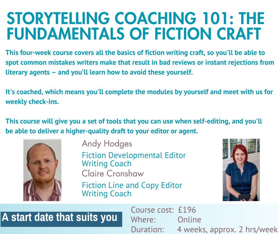 Poster for Fundamentals of Fiction Craft coaching programme